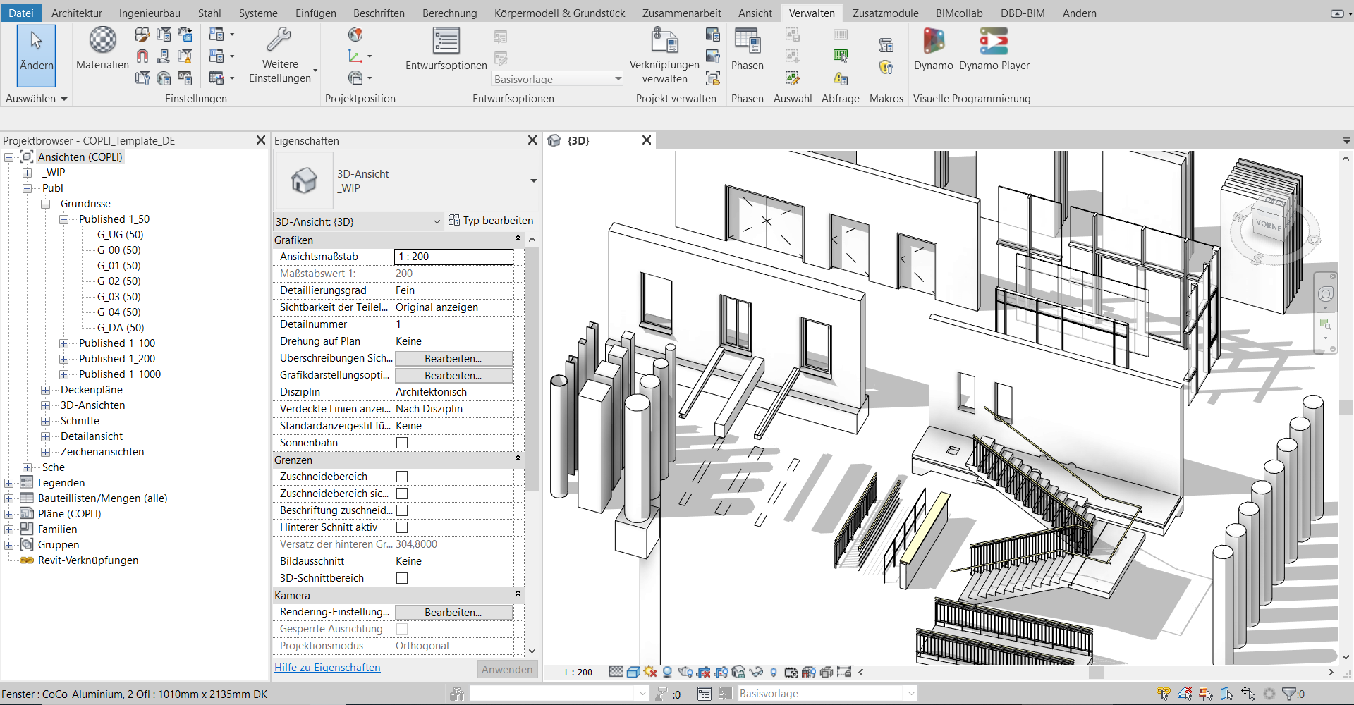 Копирование семейств из одного проекта в другой revit